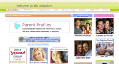 Desktop Screenshot of abcadoptions.com